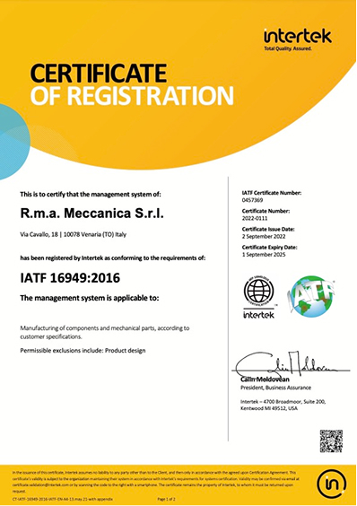 anteprima del link della certificazione iatf